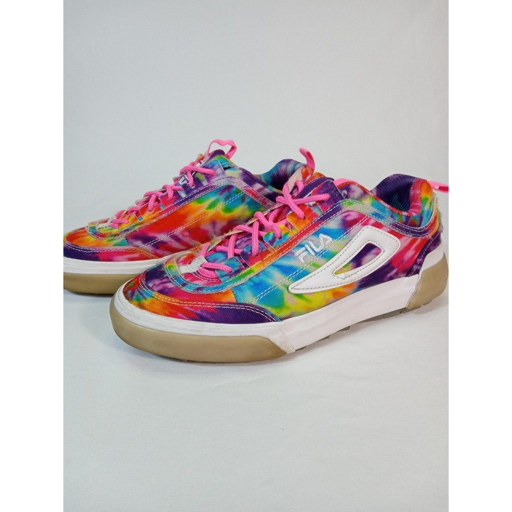 Fila Disruptor 2 Women's Vulcanized Rainbow Tie Dye Sneakers SZ 8.5 5XM01790-785